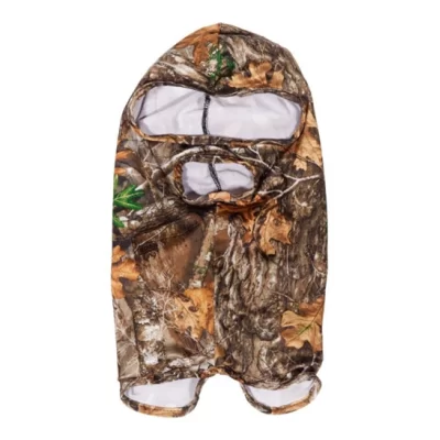 Vanish Stretch Fit Full Head Net in Spandex With 2 Holes By Allen, Realtree Edge