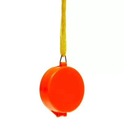 Boussole de poche Allen Company avec couvercle, cadran lumineux, orange