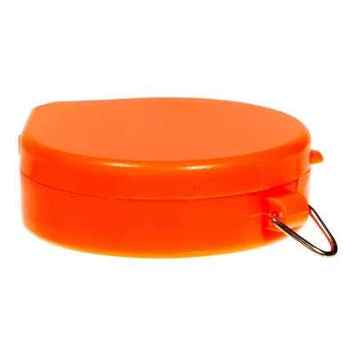 Boussole de poche Allen Company avec couvercle, cadran lumineux, orange