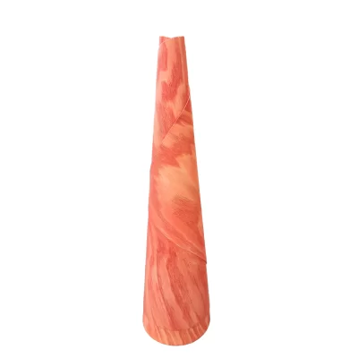 Hand-frabricated maple cone, orange
