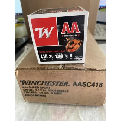 Winchester 410ga 2 1/2 1300Fps 1/2oz 8 AA Super Sport Target Load