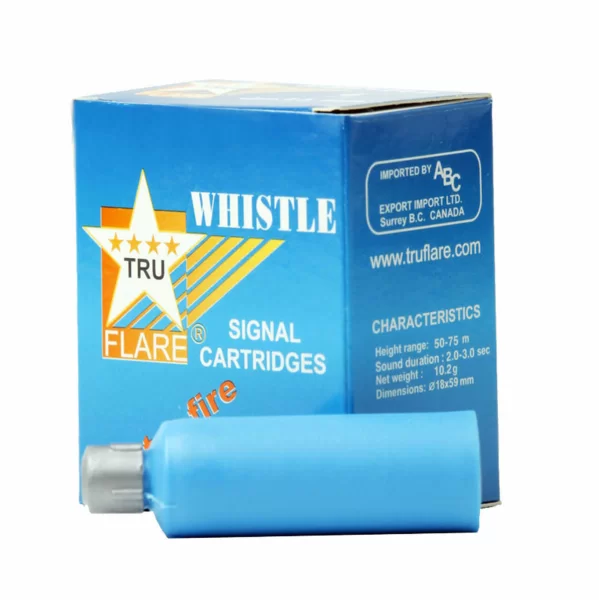 Explosives flare whistle