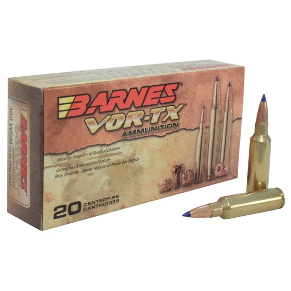 Barnes vor-tx ammunition 300wsm 150gr tipped tsx bt 3310fps