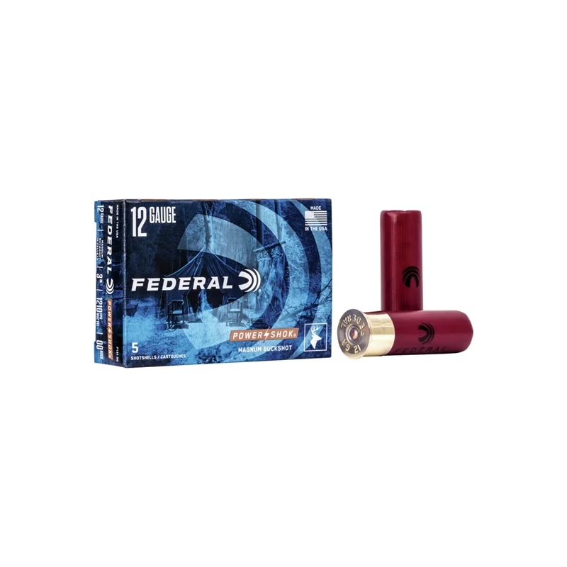 Federal 12ga magnum buckshot 15 pellets 3" 1210fps 00buck
