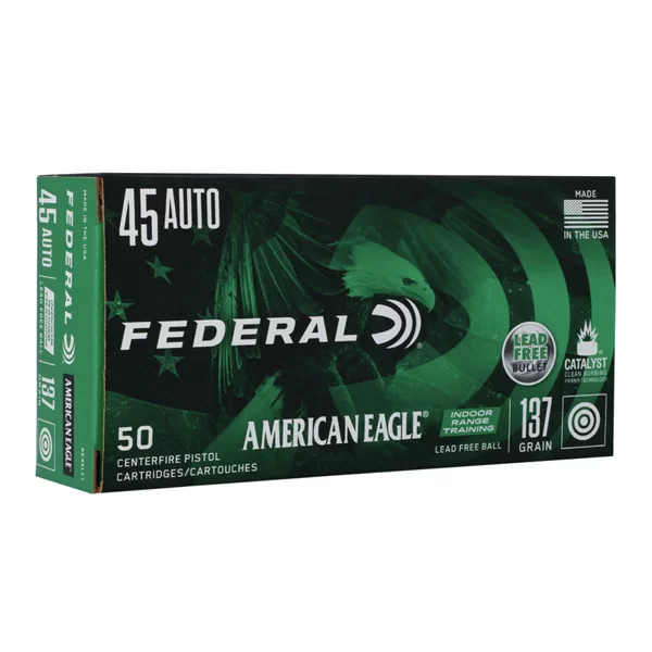 Federal american eagle 50 centerfire pistol cartidges 45 auto 137gr
