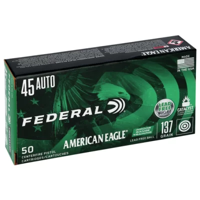 Federal american eagle 50 centerfire pistol cartidges 45 auto 137gr