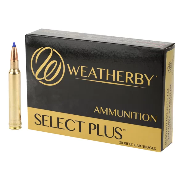 Weatherby select plus ultra-high velocity ammunition 300 wby mag 180gr barnes ttsx