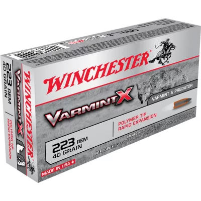 Winchester varmint x 223 rem 40gr polymer tip rapid expansion
