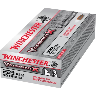 Winchester varmint x 223 rem 40gr polymer tip rapid expansion