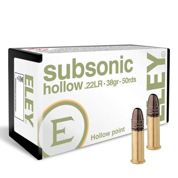 Eley Subsonic Hollow .22LR 38gr 50rds