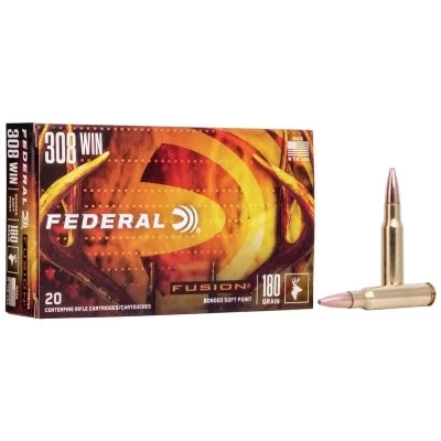Federal Fusion 308 Win Bonded Soft Point 180gr
