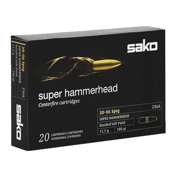 Sako 30-06 SPRG 180gr Super Hammerhead Bonded Soft Point