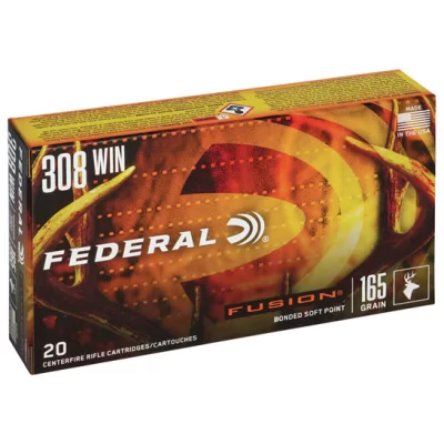 Federal fusion 308 win bonded soft point 165gr