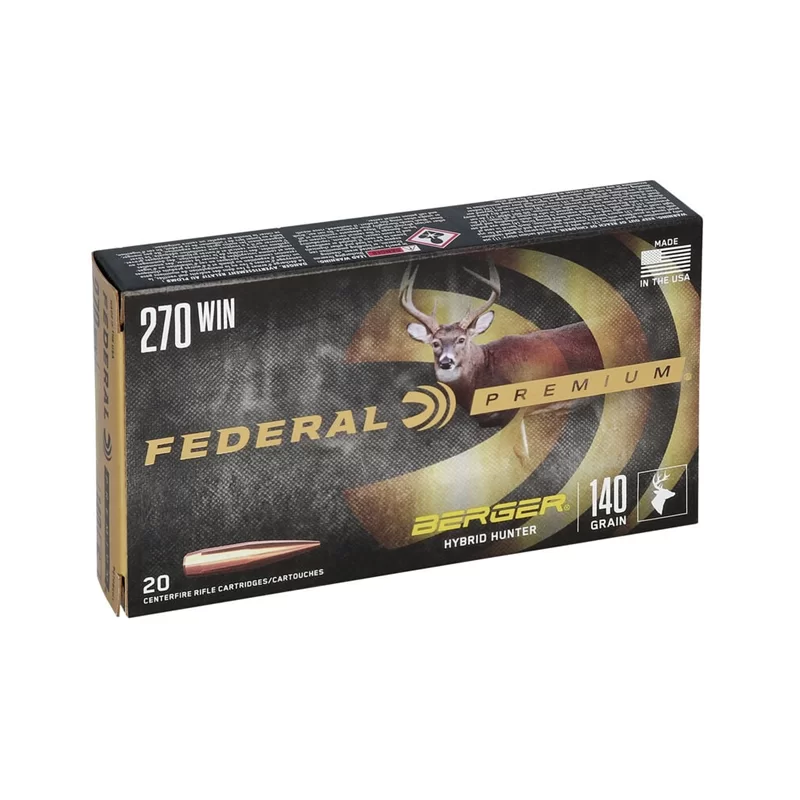 Federal Premium 270 Win 140gr Berger Hybrid Hunter