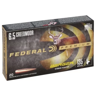 Federal Premium 6.5 Creedmoor 135gr Berger Hybrid Hunter
