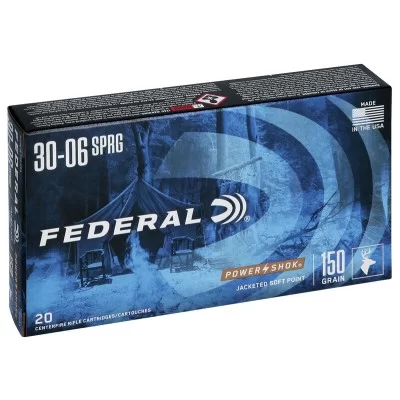 Federal Power Shok 30-06 SPRG 150gr Jacketed Soft Point