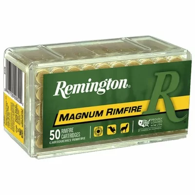 Remington 22 win mag 40gr pointed soft point - 50 magnum rimfire cartidges