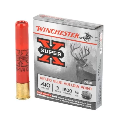 Winchester Super X 410ga 3in 1800 fps 1/4oz Rifled slug Hollow Point