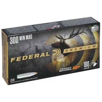Federal Premium 300 Win Mag Trophy bonded Tip 180gr