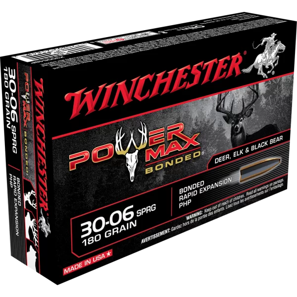 Winchester 30-06 SPRG 180gr Power Max Bonded Rapid Expansion PHP