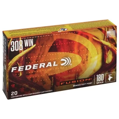 Federal Fusion 308 Win Bonded Soft Point 180gr