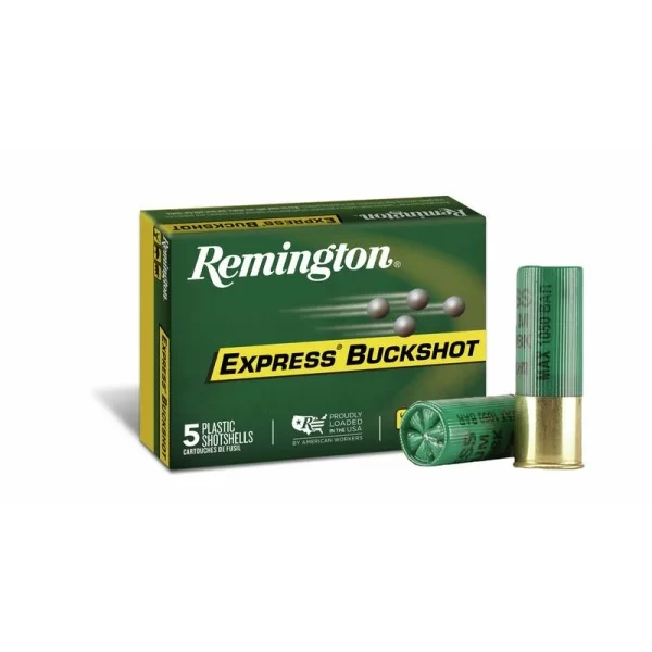 Remington Buckshot 12ga 3in 1225fps 15 pellets 00buck