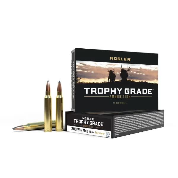 Nosler Trophy Grade 300 win mag 180gr Partition