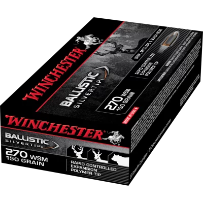 Winchester Ballistic silvertip 270 wsm 150gr rapid controlled expansion polymere tip