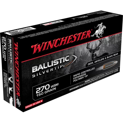 Winchester Ballistic silvertip 270 wsm 150gr rapid controlled expansion polymere tip