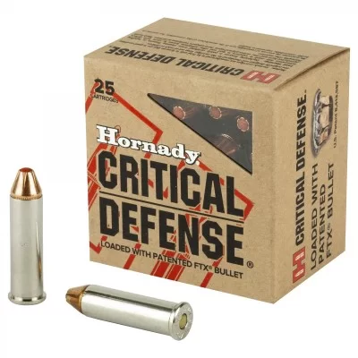 Hornady Critical Defense 357 mag 125gr FTX 1500fps