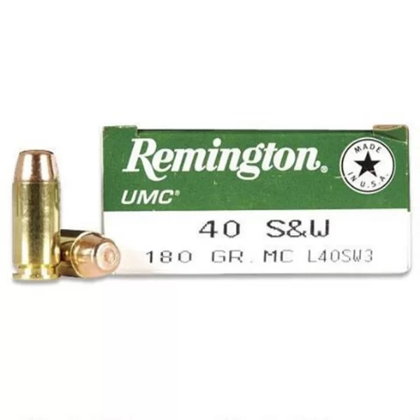 Remington UMC 40 S&W 180gr MC