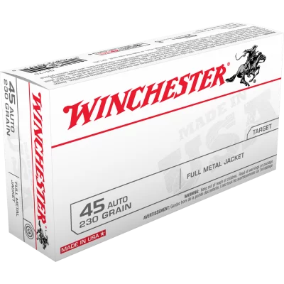 Winchester 45 auto 230gr FMJ target & practice