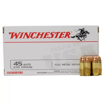 Winchester 45 auto 230gr FMJ target & practice