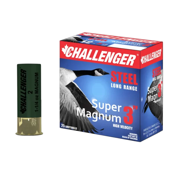 Challenger super magnum 12ga 3in 1450fps 1 1/4oz shot 1 steel