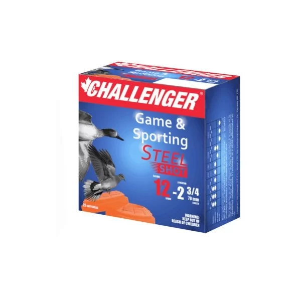 Challenger game & sporting 12ga 2 3/4 1400fps 7/8oz shot 6 steel