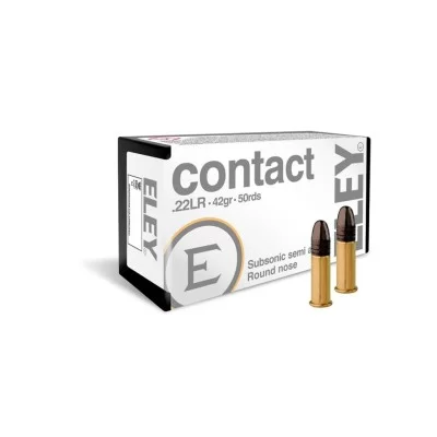 Eley Contact 22lr 42gr round nose subsonic semi auto 50rds