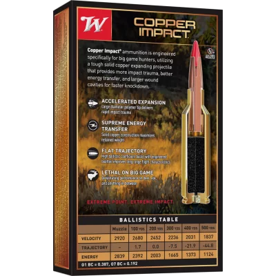 Winchester 30-06 sprg 150gr copper impact