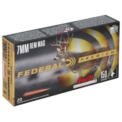 Federal Premium 7mm rem mag 150gr swift scirocco 2