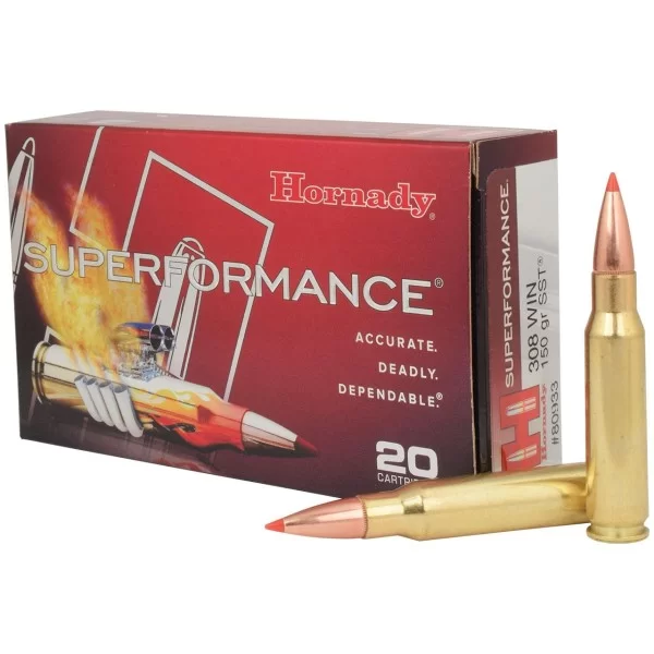 Hornady Superformance, 308 WIN, 165gr, SST