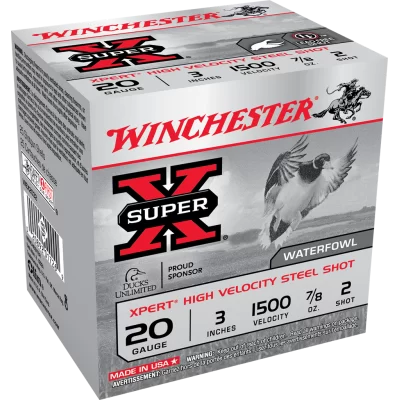 Winchester Xpert 20ga Steel 3in 1500 fps 7/8oz 2 shot high velocity