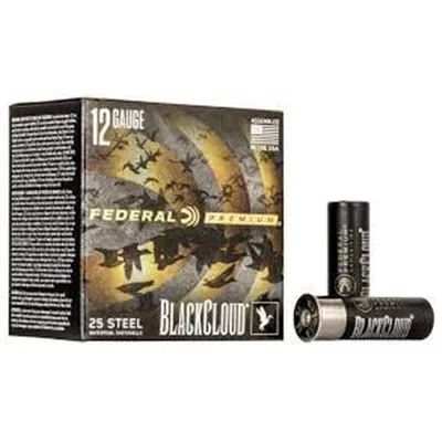 Federal Premium Blackcloud Steel 12ga 3in 1450 Fps 1 1/4oz 4 shot