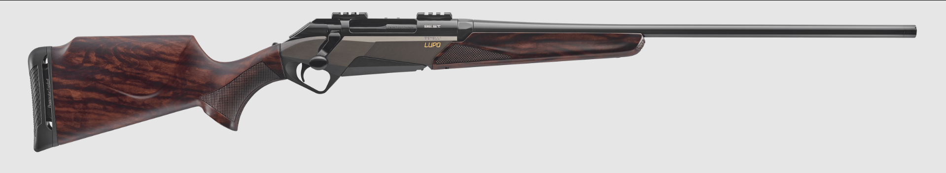 Benelli LUPO BEST 7MMRM 24 WOOD AA-GRADE SATIN WALNUT Benelli LUPO BEST 7MMRM 24 WOOD AA-GRADE SATIN WALNUT