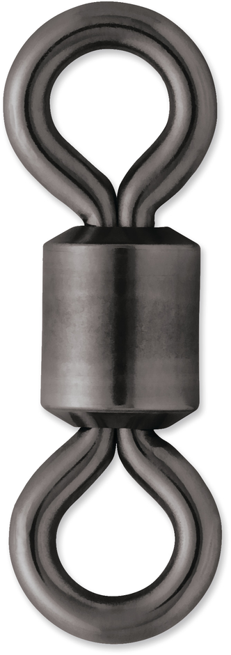 BSRS Roulette pivotante en acier inoxydable noir