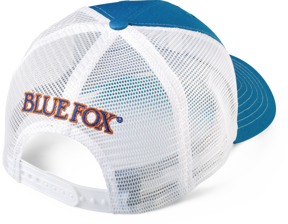 Blue Fox® Trucker Cap - Logo central en maille bleu royal