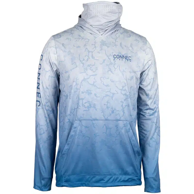 CONNEC ZODIAK II SOLAR PROTECTION FISHING HOODIE - Large, Aqua