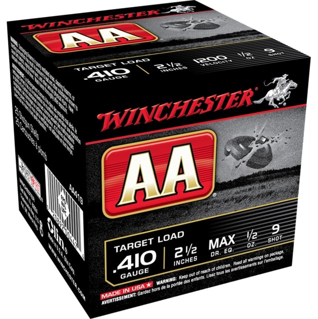 Winchester Aa 410ga 2 1/2 1200fps 1/2 Oz 9 Shot