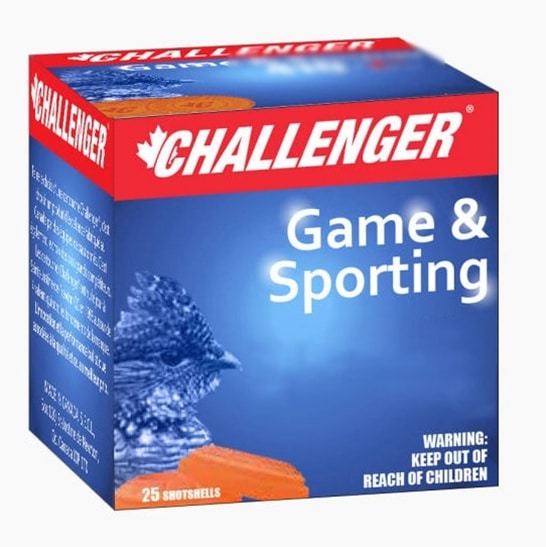 Challenger game & sporting 12-2 3/4 70mm 6 1 1/8 oz 3 1/4 dr