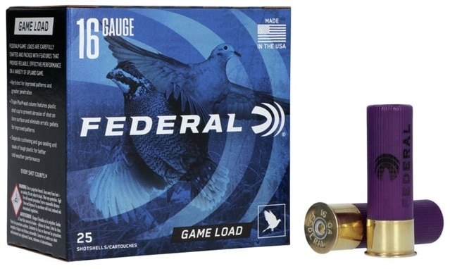 Federal Game Load 16ga 2 3/4 In 1165 Fps 1 Oz 6 Shot