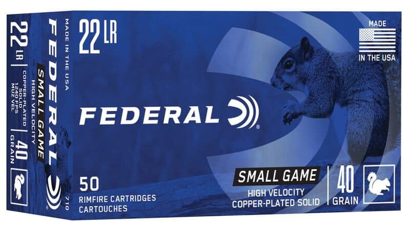 Federal Small Game 22 Lr Copper-Played 40gr 1240 Fps