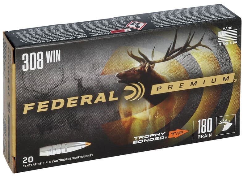 Federal premium 308 win trophy bonded 180gr